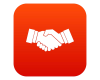 Red Handshake Logo