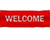Red Welcome Banner