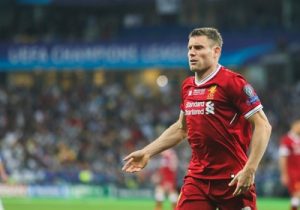 James Milner Playing for Liverpool