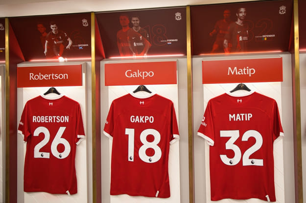 Robertson Gakpo and Matip Football Shirts