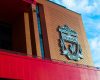 Liverpool Crest at Anfield Stadium