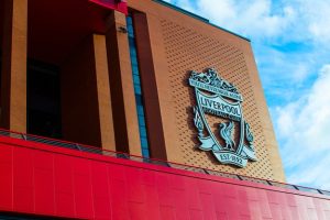 Liverpool Crest at Anfield Stadium