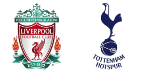 Liverpool v Tottenham Logos